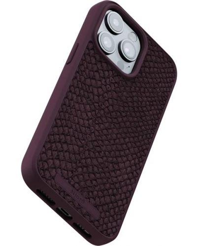 Калъф Njord - Salmon Leather MagSafe, iPhone 15 Pro Max, кафяв - 6
