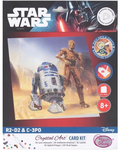 Картичка диамантен гоблен Craft Buddy - R2-D2  C-3PO - 1