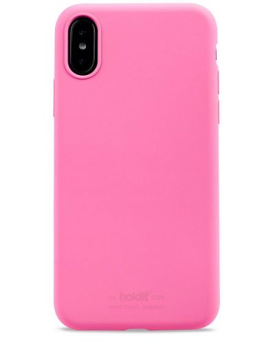 Калъф Holdit - Silicone, iPhone X/XS, розов - 1