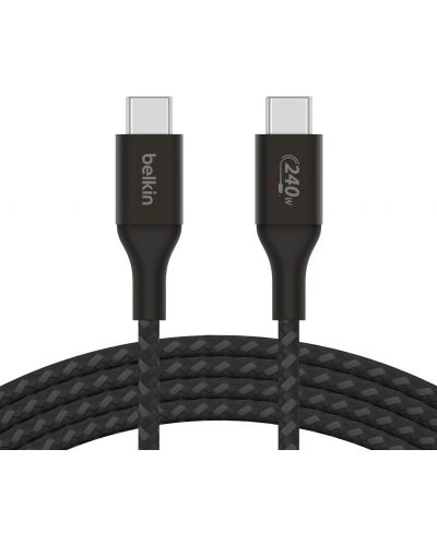 Кабел Belkin - Boost Charge, USB-C/USB-C, 240W, 1 m, черен - 4