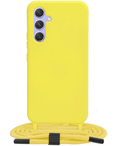 Калъф Techsuit - Crossbody Lanyard, Galaxy A54, жълт - 1