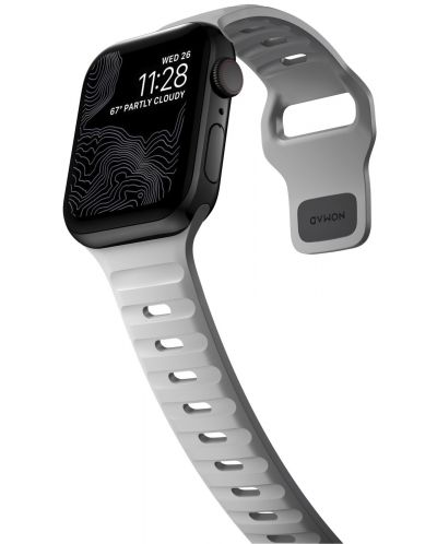 Каишка Nomad - Sport M/L, Apple Watch 1-8/Ultra/SE, сива - 4