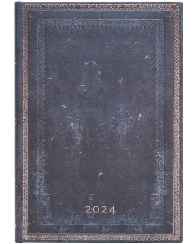Календар-бележник Paperblanks Inkblot - Хоризонтален, 13 х 18 cm, 80 листа, 2024 - 1