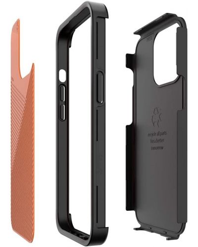 Калъф Gear4 - Denali Snap, iPhone 13 Pro Max, черен/оранжев - 4