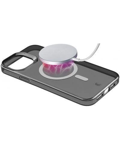 Калъф Cellularline - Gloss Mag, iPhone 15 Pro, черен - 2