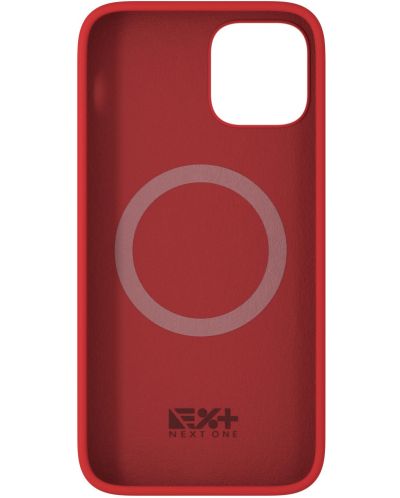 Калъф Next One - Silicon MagSafe, iPhone 12/12 Pro, червен - 2