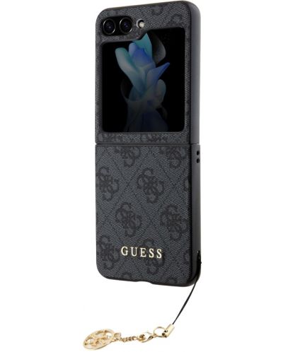 Калъф Guess - 4G Charms, Galaxy Z Flip 5, сив - 3