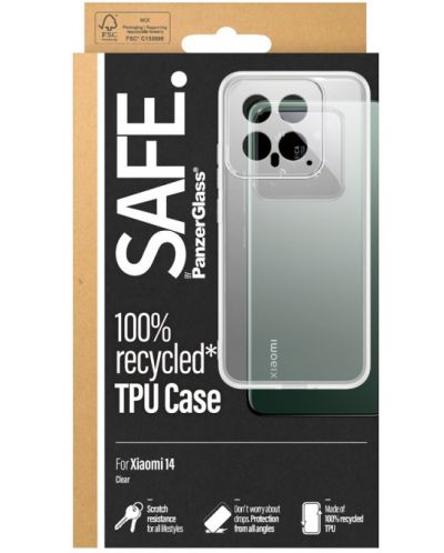 Калъф SAFE - Xiaomi 14, прозрачен - 3