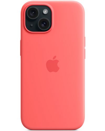 Калъф Apple - Silicone MagSafe, iPhone 15, Guava - 7