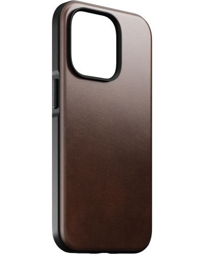Калъф Nomad - Modern Leather MagSafe, iPhone 14 Pro, кафяв - 2