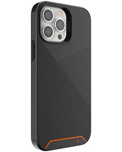 Калъф Gear4 - Denali Snap, iPhone 13 Pro Max, черен/оранжев - 1