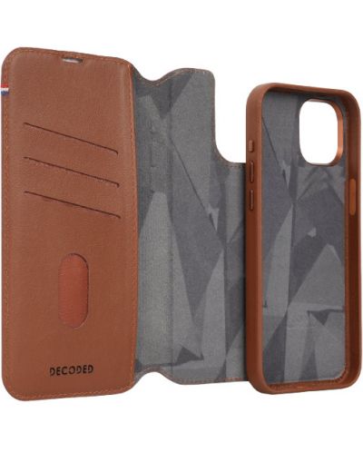 Калъф Decoded - Leather Detachable Wallet, iPhone 15, кафяв - 5