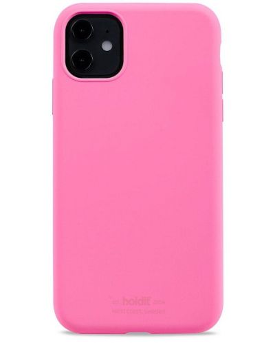 Калъф Holdit - Silicone, iPhone 11, розов - 1