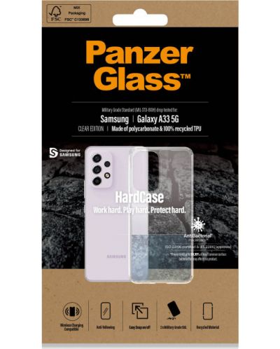 Калъф PanzerGlass - HardCase, Galaxy A33 5G, прозрачен - 8
