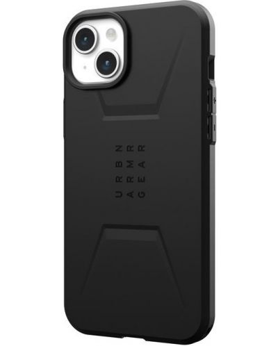 Калъф UAG - Civilian MagSafe, iPhone 15 Plus, черен - 6