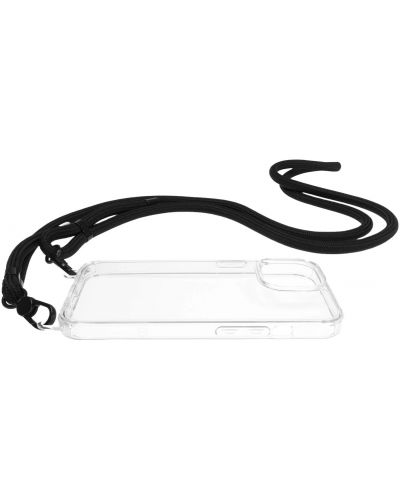 Калъф Mobile Origin - Lanyard, iPhone 15, Clear - 3