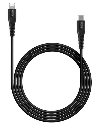 Кабел Canyon - MFI-4, USB-C/Lightning, 1.2 m, черен - 2
