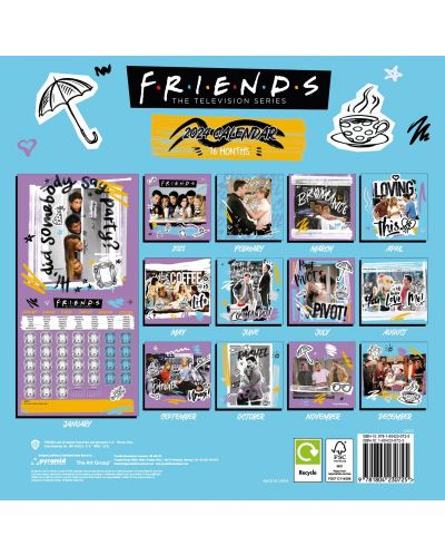 Календар Pyramid Television: Friends - Holiday mood 2024 - 2