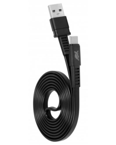 Кабел Rivacase - PS6002BK21, USB-C/USB-A, 2.1 m, черен - 4