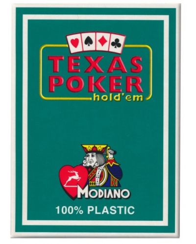 Карти Modiano Poker Index Casino - зелен гръб - 1