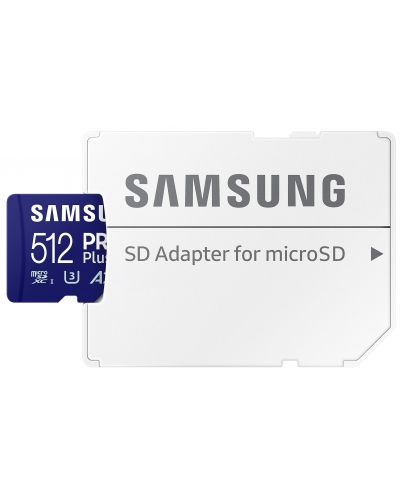 Карта памет Samsung - PRO Plus, 512GB, microSDXC + адаптер - 3