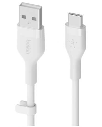 Кабел Belkin - Boost Charge, USB-A/USB-C, 1 m, бял - 2