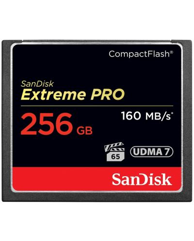 Карта памет SanDisk - Extreme PRO, 256GB, CF, UDMA 7 - 1