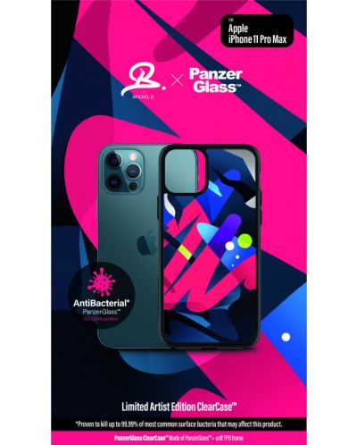 Калъф PanzerGlass - ClearCase, iPhone 11 Pro Max, Artist Edition - 2