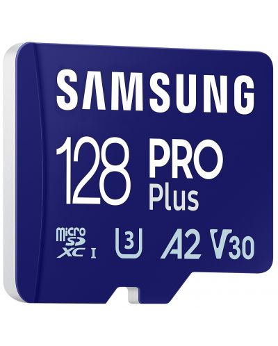 Карта памет Samsung - PRO Plus, 128GB, microSDXC, Class10 + USB четец - 3