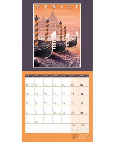 Календар Ackermann - Vintage Voyage, 2024 - 5