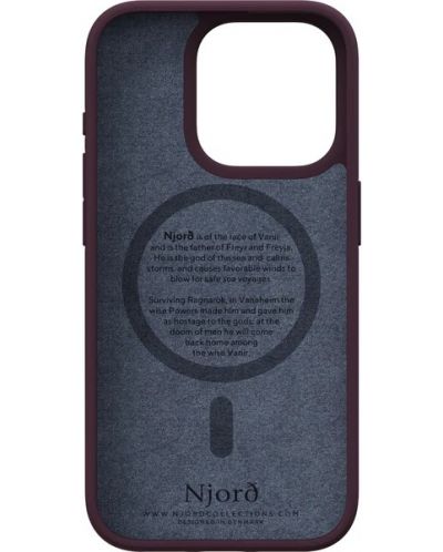 Калъф Njord - Salmon Leather MagSafe, iPhone 15 Pro, кафяв - 5