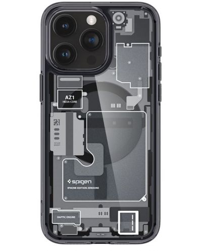 Калъф Spigen - Ultra Hybrid Zero One MagSafe, iPhone 15 Pro, черен - 2