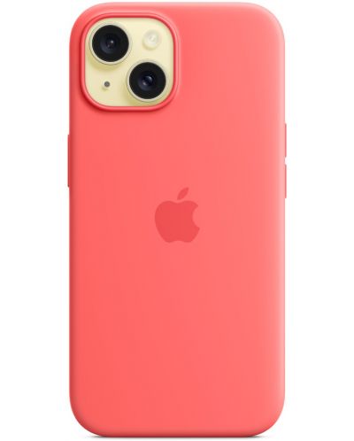 Калъф Apple - Silicone MagSafe, iPhone 15, Guava - 5