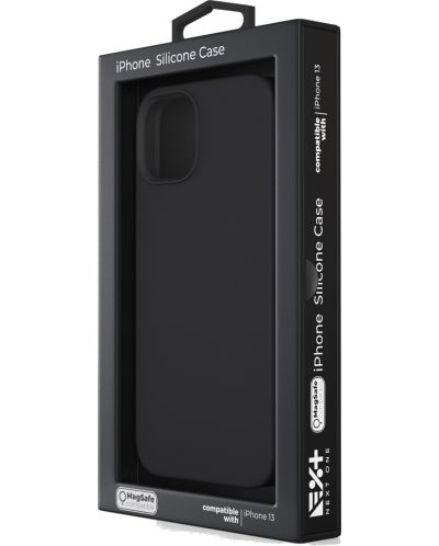 Калъф Next One - Silicon MagSafe, iPhone 13, черен - 8