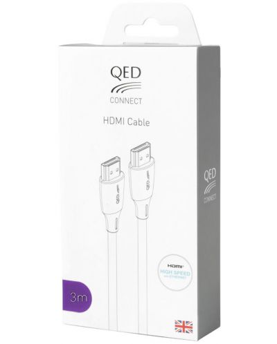 Кабел QED - Connect QE8167, HDMI/HDMI, 3m, черен - 2