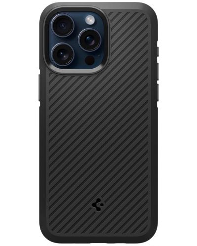 Калъф Spigen - Core Armor, iPhone 15 Pro, Matte Black - 1