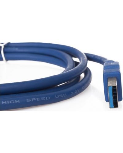 Удължителен кабел VCom - CU302, USB-A/USB-A, 1.8 m, син - 4