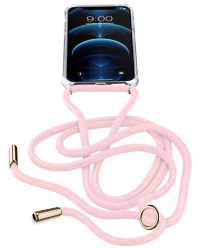 Калъф Cellularline - Neck Strap, iPhone 12/12 Pro, розов - 2