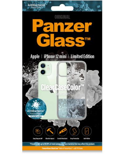 Калъф PanzerGlass - Clear, iPhone 12 mini, прозрачен/сив - 2
