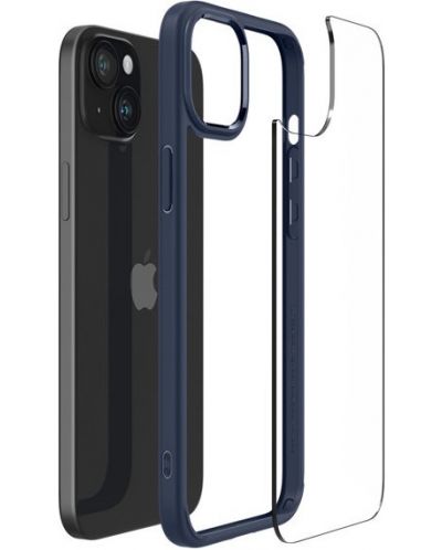 Калъф Spigen - Ultra Hybrid, iPhone 15 Plus, Navy Blue - 5