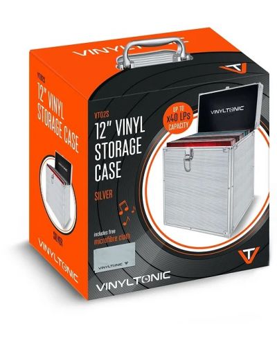 Калъф за грамофонни плочи Vinyl Tonic - VT02S, сребрист - 2