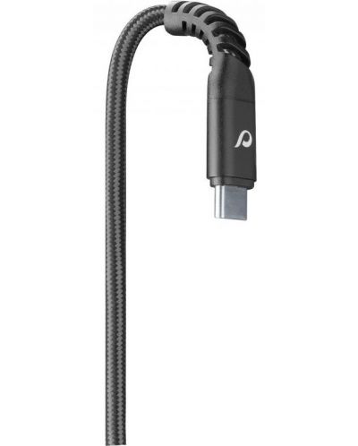 Кабел Cellularline - Tetra Force, USB-A/USB-C, 1.2 m, черен - 2