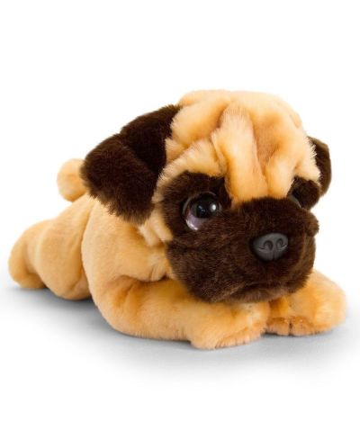 Плюшено легнало куче Keel Toys - Бебе мопс, 32 cm - 1