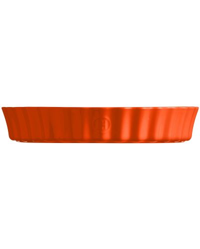 Керамична форма за тарт Emile Henry - 2.8 L, 32 cm, оранжева - 3