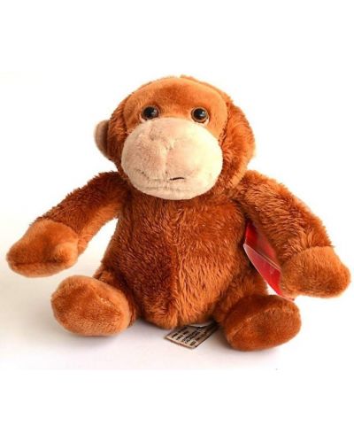 Плюшена играчка Keel Toys - Маймунка, кафява, 12 cm - 1