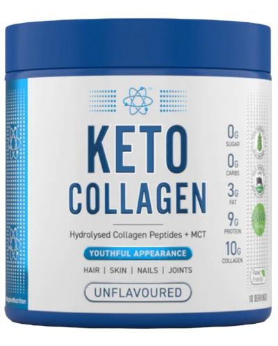Keto Collagen, неовкусен, 130 g, Applied Nutrition - 1