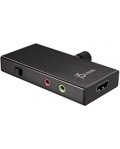 Кепчър адаптер j5create - JVA02, USB-C/HDMI, черен - 1