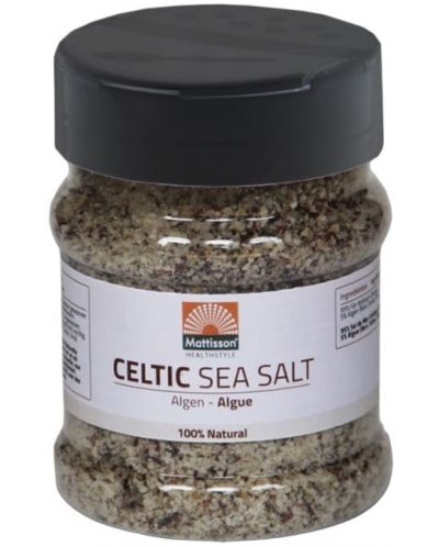 Келтска морска сол с водорасли, 200 g, Mattisson Healthstyle - 1