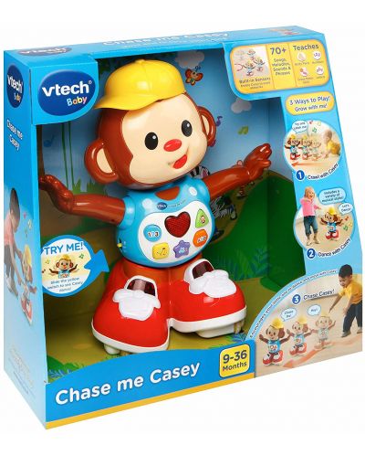 Бебешка играчка Vtech - Кейси, танцуваща маймунка, със звук и светлина - 6