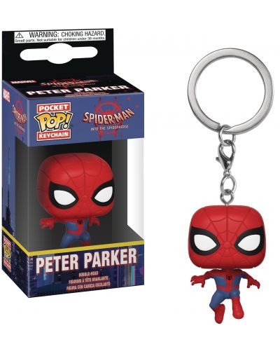 Ключодържател Funko Pocket POP! Spider-Man Into the Spider-Verse: Peter Parker  - 2